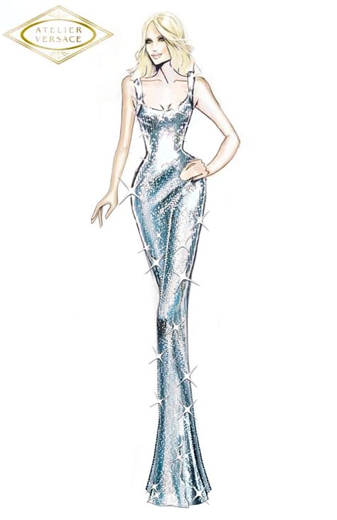 did donatella dress dead versace|Donatella Versace design sketches.